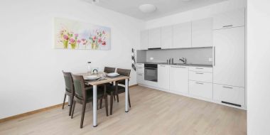 Küche in der Wohnung