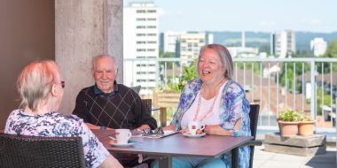 Kaffee auf der Terrasse