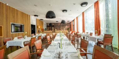 gedeckter Tische im Restaurant