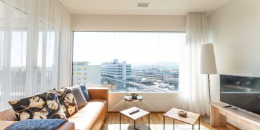Wohnzimmer mit Ausblick