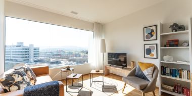 Wohnzimmer mit Ausblick