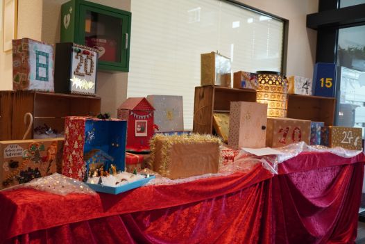 Schuh-Karton Adventskalender