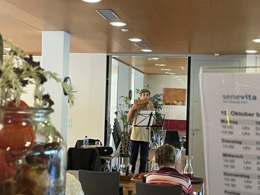 Ein kleines aber feines Panflötenkonzert mit einem jungen Talent