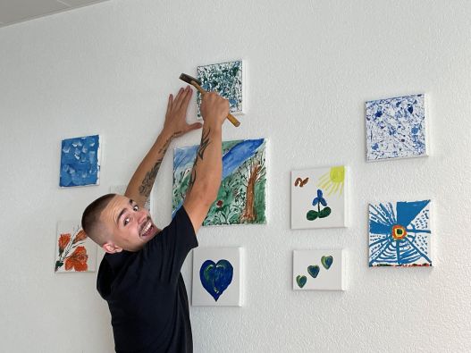 Montage durch unseren Lernenden Jerome