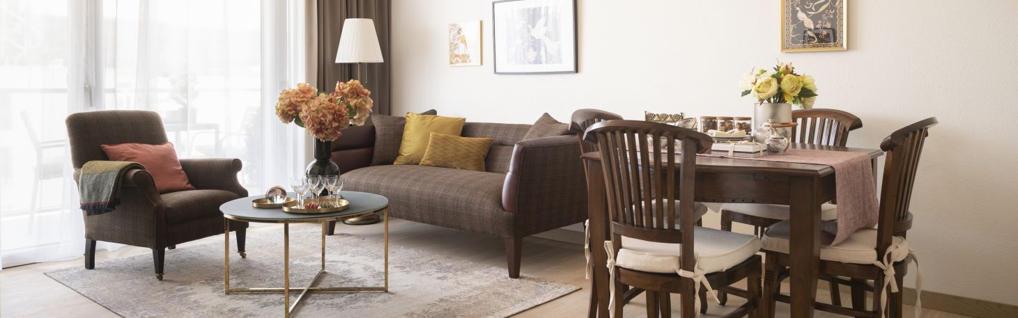 Wohnzimmer mit Essebereich