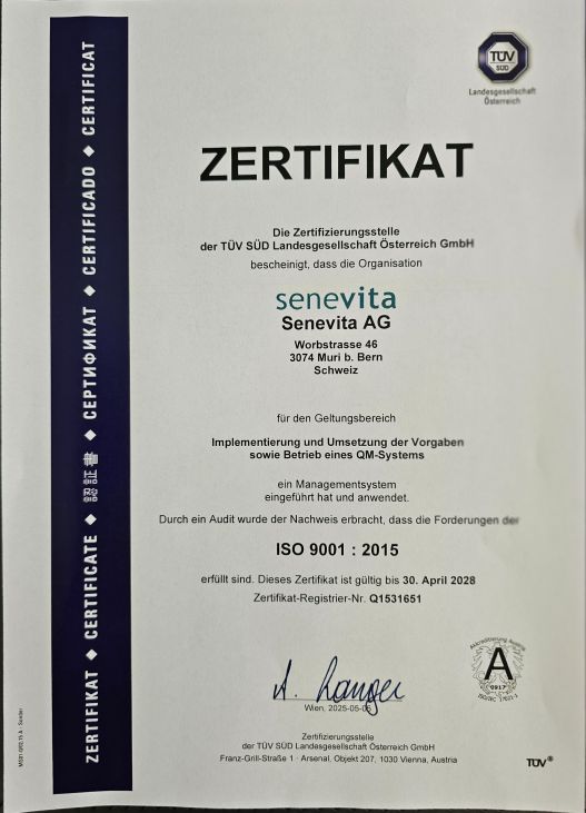 Zertifikat ISO9001