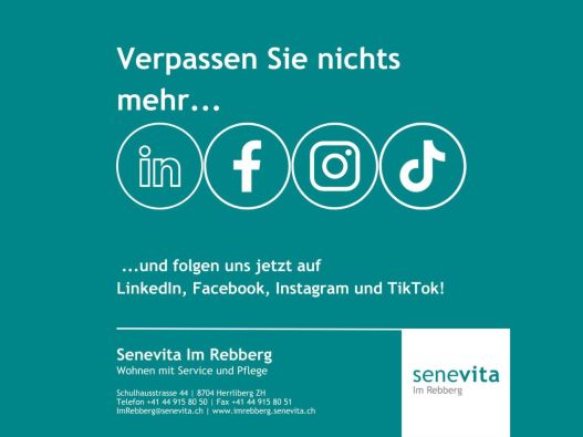 Die Senevita Im Rebberg ist online!