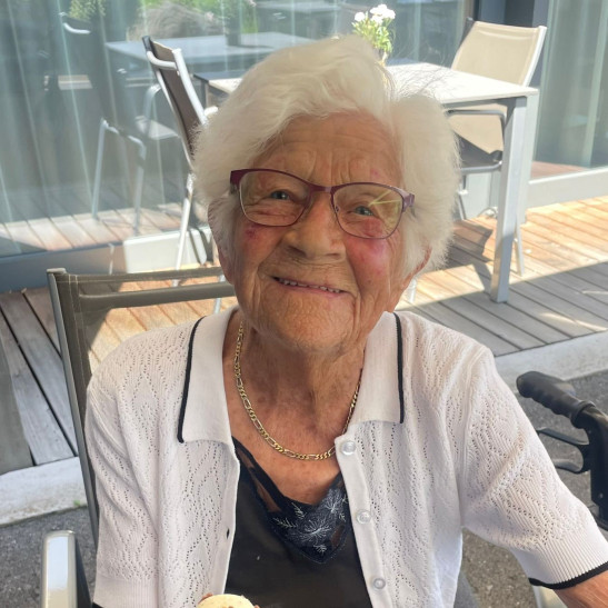 Frau Thaler, Bewohnerin der Senevita Oberhalden