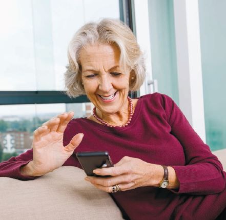 Soziale Kontakte via Smartphone