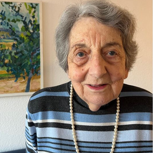 Frau Puschmann, Bewohnerin der Senevita Residenz Bornblick